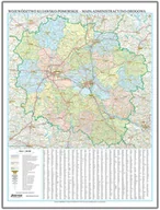 Mapy i plansze edukacyjne - EkoGraf, Województwo kujawsko-pomorskie mapa ścienna na podkładzie wdrewnianej ramie, 1:200 000 - miniaturka - grafika 1