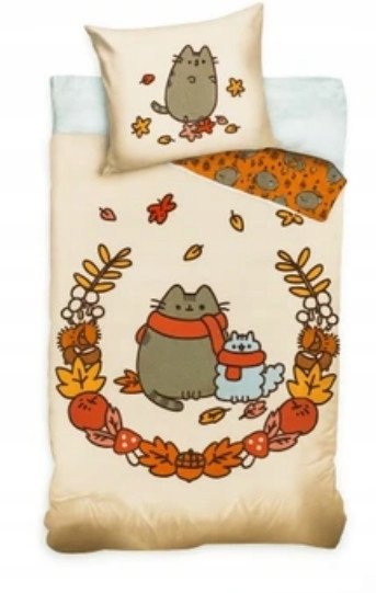 Komplet pościeli Pusheen 160 x 200 cm bawełna