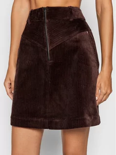 Spódnice - Remain Spódnica trapezowa Callie RM601 Brązowy Regular Fit - grafika 1