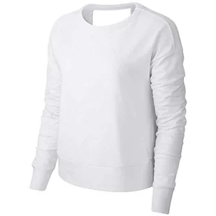 Nike Damska koszulka W NK Yoga WRAP Coverup Long Sleeved T-Shirt, Summit White/Platinum Tint, 2XL - Koszulki i topy damskie - miniaturka - grafika 1