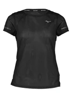 Koszulki sportowe damskie - Mizuno Koszulka funkcyjna "DryAeroFlow" w kolorze czarnym - miniaturka - grafika 1