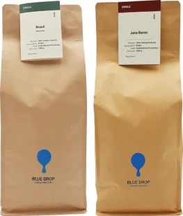 Kawa ziarnista BLUE DROP Brazil / Java Baron 2 kg - Kawa - miniaturka - grafika 1