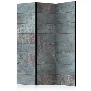 Parawan 3-częściowy - Turkusowy beton [Room Dividers] (rozmiar 135x172) - Parawany - miniaturka - grafika 1