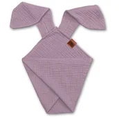 Chusty do noszenia dzieci - Pieluszka Dou Dou Bunny Z Organicznej Bio Bawełny Gots Cozy Muslin With Ears 2In1 Blush Hi Little One - miniaturka - grafika 1