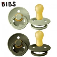 Smoczki uspokajające - BIBS 2 - Pack l Sage & Green Hunter Smoczek Uspokajający Kauczuk Hevea - miniaturka - grafika 1