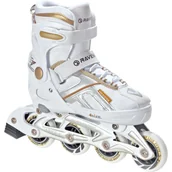 Rolki - Rolki Regulowane Raven Pulse White/Gold 37-40 - miniaturka - grafika 1