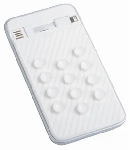 Powerbank OCTOPUS, biały, srebrny - Powerbanki - miniaturka - grafika 1