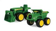 Samochody i pojazdy dla dzieci - John Deere wywrotka + traktor TOMY - miniaturka - grafika 1