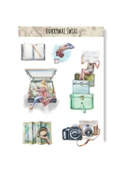 Scrapbooking - Naklejki dla podróżnika podróżniczki do albumu podróż odkrywanie świata - miniaturka - grafika 1