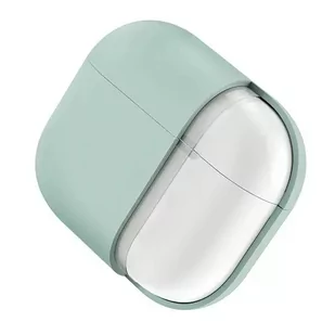 Etui ochronne na słuchawki UNIQ etui Lino AirPods Pro 2 gen Silicone miętowy/mint green - Akcesoria do słuchawek - miniaturka - grafika 3