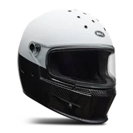 Kaski motocyklowe - Kask Integralny Bell Eliminator Carbon Złamany Biały/CzarnyL - miniaturka - grafika 1