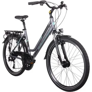 Rower trekkingowy INDIANA X-Road 3.0 D17 26 cali damski Grafitowy - Rowery - miniaturka - grafika 1
