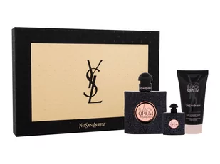 Yves Saint Laurent Black Opium zestaw Edp 50 ml + Krem nawilżający 50 ml + Edp 7,5 ml dla kobiet - Zestawy perfum damskich - miniaturka - grafika 1