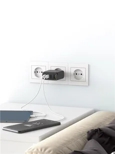 Ładowarka sieciowa 3x USB-C USB 68W Goobay CZARNA - Ładowarki do telefonów - miniaturka - grafika 5