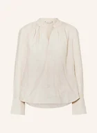 Bluzki damskie - Tommy Hilfiger Bluzka Z Lnu beige - miniaturka - grafika 1