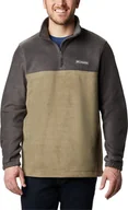 Bluzy męskie - Columbia Columbia Steens Mountain Half Zip Fleece 1620191018 szary M - miniaturka - grafika 1