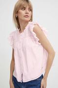 Koszule damskie - Pepe Jeans koszula DAKOTA damska kolor różowy regular PL304822 - miniaturka - grafika 1