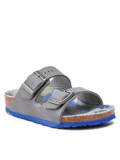 Buty dla chłopców - Birkenstock Klapki Arizona Kids Bs 1022569 Szary - grafika 1