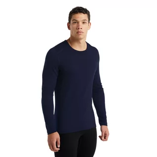 Koszulki sportowe męskie - Męska koszulka termoaktywna Icebreaker Merino 260 Tech Long Sleeve Crewe midnight navy - grafika 1