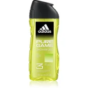 Żele pod prysznic dla mężczyzn - Adidas Pure Game Shower Gel 3-In-1 Żel pod prysznic dla mężczyzn 250 ml - miniaturka - grafika 1