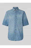 Koszule męskie - Koszula jeansowa o kroju regular fit z rękawem o dł. 1/2 - G-Star Raw - miniaturka - grafika 1