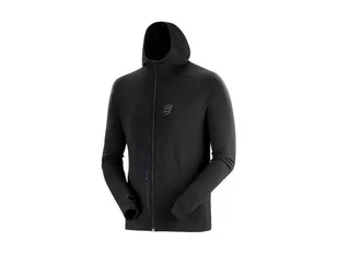 COMPRESSPORT Termiczna bluza biegowa 3D Thermo Hoodie Black Edition 2020 czarna - Bluzy sportowe męskie - miniaturka - grafika 6