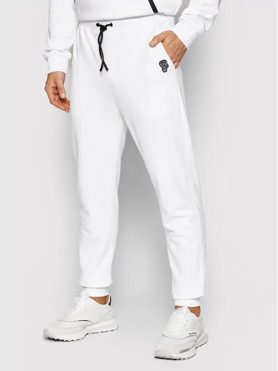 KARL LAGERFELD Spodnie dresowe 705075 512900 Biały Regular Fit - Ceny i  opinie na Skapiec.pl