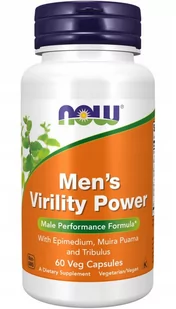 Now Foods, Now Men's Virility Power Libido Maca, 60 Kaps. - Suplementy naturalne - miniaturka - grafika 1