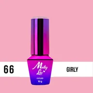Lakiery hybrydowe - Molly Lac Lakier hybrydowy MollyLac Delicate Woman Girly 10 g Nr 66 - miniaturka - grafika 1