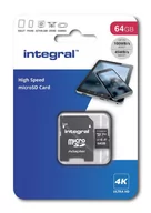 Karty pamięci - Integral Ultima Pro MicroSDXC 64GB UHS-I/U3 A1 V30 43180-uniw 43180-uniw - miniaturka - grafika 1