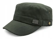 Czapki i chusty sportowe męskie - PATROLÓWKA Męska Czapka z Daszkiem Bawełniana ZIELONA KHAKI Pako Jeans - miniaturka - grafika 1