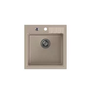 Zlewozmywaki - QUADRON Zlewozmywak granitowy beżowy PETER 110 HCQP5052BEZK - miniaturka - grafika 1