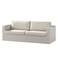 Pokrowce na meble - Dekoria pl pl Pokrowiec na sofę Karlstad 3-osobową nierozkładaną długi jasno szary welwet 204 x 89 x 66 cm Ingrid 5902117847156 - miniaturka - grafika 1