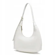 Torebki damskie - Torebka Damska Miejska Elegancka Na Ramię PUCCINI Biała BK1251005D-0 - miniaturka - grafika 1