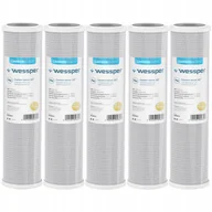 Uzdatniacze wody - Wkład 10'' Węglowy Filtr Blok 5 Mikron Osmoza 5X - miniaturka - grafika 1