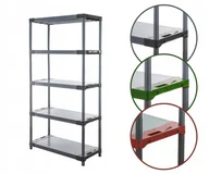 Szafy i regały magazynowe - Regał magazynowy regał plastikowy do piwnicy regał do garażu 180x120x46 Eko - miniaturka - grafika 1