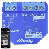 Systemy inteligentnych domów - Shelly Shelly Plus 1 - przekaźnik 12V/24V-60V DC / 240VAC WiFi 16A - aplikacja Android / iOS ALT-20948 - miniaturka - grafika 1