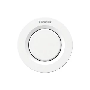 Geberit 116.041.11.1 Pneumatyczny przycisk uruchamiaj$190cy WC Typ 01 r$191czny podtynkowy Sigma 8cm pojedynczy bia$192y - Przyciski spłukujące - miniaturka - grafika 1