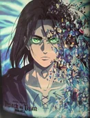 Koce i narzuty dla dzieci - KOC Flanelowy - KOCYK DZIECIĘCY Attack on TITAN Carbotex 130x160 cm - miniaturka - grafika 1