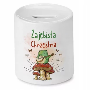 Skarbonka Dla Chrzestnej na Urodziny Prezent z Nadrukiem ze Zdjęciem - Skarbonki - miniaturka - grafika 1