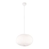 Lampy sufitowe - Kremowa lampa wisząca ø 50 cm Furry – Trio - miniaturka - grafika 1