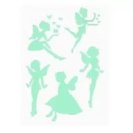 Zabawki kreatywne - Fandy Szablon Silhouette Wróżki - miniaturka - grafika 1