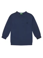Swetry dla chłopców - United Colors Of Benetton Sweter 1098G100U Granatowy Regular Fit - miniaturka - grafika 1