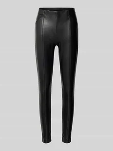 Spodnie o kroju slim fit z imitacji skóry z elastycznym pasem model ‘JESSIE’ - Legginsy - miniaturka - grafika 1