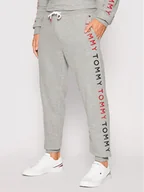 Spodnie sportowe męskie - Tommy Hilfiger Spodnie dresowe UM0UM02145 Szary Regular Fit - miniaturka - grafika 1