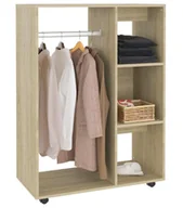 Komody - Skandynawska komoda z drążkiem i półkami dąb sonoma P3-M09 - miniaturka - grafika 1