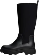 Kalosze damskie - Tommy Hilfiger Damskie buty przeciwdeszczowe FLAGA DŁUGA RAINBOOT CIEPŁA Podszewka FW0FW08973 Kalosze Czarne (Czarne), 5, Czarny, 38 EU - miniaturka - grafika 1