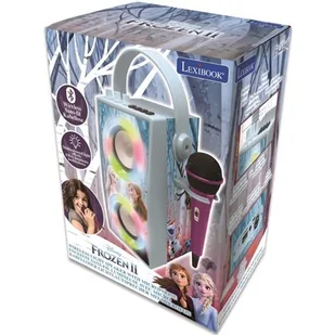 Lexibook, Przenośny Głośnik Bluetooth Frozen Z Mikrofonem I Niesamowitymi Efektami Świetlnymi Btp180Fzz - Zabawki interaktywne dla dzieci - miniaturka - grafika 1