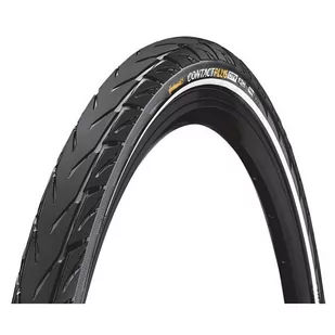 Continental 0101340 opona Conti Contact Plus City drutu 28 X 1.60 '42 622 czarna/czarna z odblaskowym paskiem (1 sztuki) TYC01340 - Opony rowerowe - miniaturka - grafika 1