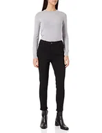 Spodnie damskie - VERO MODA Damskie spodnie na czas wolny, czarny, M x 28L - miniaturka - grafika 1
